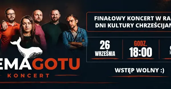 Finałowy koncert Dni Kultury Chrześcijańskiej w Ustrzykach Dolnych – niemaGOtu na żywo