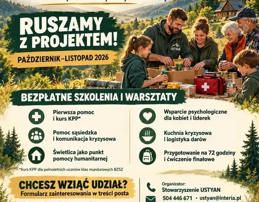 Bezpłatne szkolenia z bezpieczeństwa w Bieszczadach – ruszają zapisy
