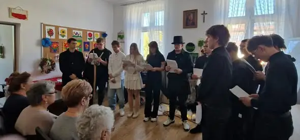 Narodowe Czytanie 2026 w Ustrzykach Dolnych: „Dziady” w wykonaniu uczniów Technikum