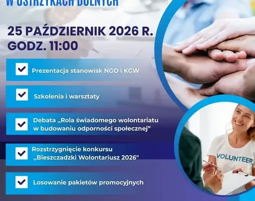V Bieszczadzkie Forum Organizacji Pozarządowych i KGW już 25 października w Ustrzykach Dolnych