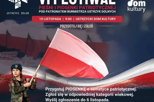 VI Festiwal Pieśni i Piosenki Patriotycznej w Ustrzykach Dolnych – zgłoszenia do 6 listopada