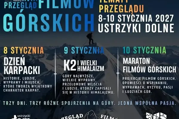 XVIII Przegląd Filmów Górskich w Ustrzykach Dolnych – znamy tematykę dni