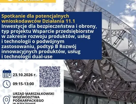 Rzeszów: bezpłatne szkolenie o technologiach dual-use dla firm z Podkarpacia