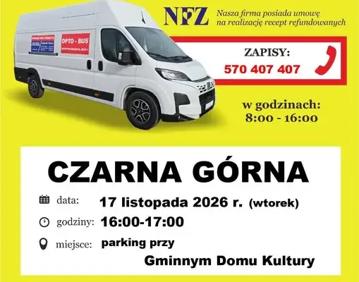 Bezpłatne badanie wzroku w Opto-Busie w Czarnej Górnej – 17 listopada